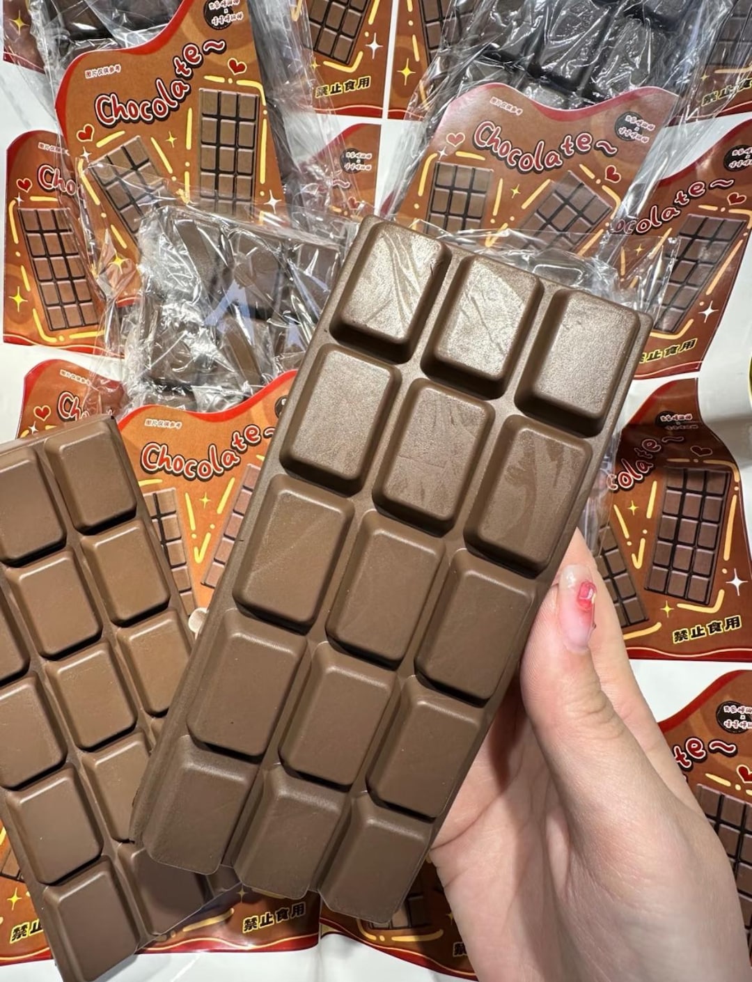 Chocolate Slow Rise Squishy Toy: Kawaii Stress Relief, Handmade Silicone