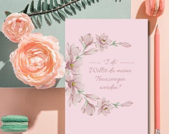 Maid of honor, Maid of honor request, Maid of honor questions, Will you be my maid of honor?, Become maid of honor, Maid of honor question card