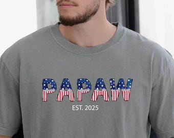 USA Flag Papaw Shirt, America Flag Papaw Tee, Father's Day Gift T-Shirt, The Man The Myht The Legend Papaw T-Shirt