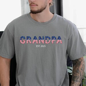 Grandpa American Flag T-Shirt, Father's Day Gift, Grandpa Shirt, The Man The Myth The Legend Shirt, Us Flag Grandpa Tee, Gift for Grandpa