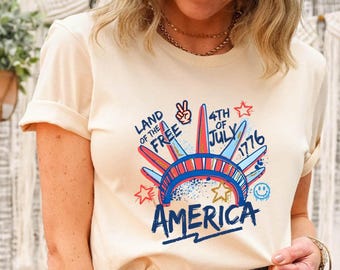 Memorial Day Shirt, Land Of The Free Because Of The Brave America Tee, ,Fourth Of July Shirt, Freedom Tee, Independence Day Free America Tee