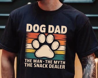 Funny Dog Dad Shirt, Dog Dad Shirt, Dog Owner The Man The Myth Dad Fathers Day Present, Cute New Dog, Best Dog Dad Ever Comfort colors Tee