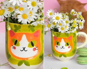 Custom Cat Gift, Pet Owner Gift, Fun Mug, Cat Mug, Cat Lover Gift, Pet Memorial Mug, Custom Cat Face Mug for Cat Lover, Cat Coffee Cup