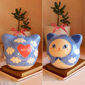 Elegant Pet Memorial Keepsake, Perfect for Preserving Ashes, Thoughtful Pet Loss Gift, Minimalist Ceramic Ginger Cat Urn, Cat Memorial Gift