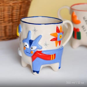Goat Image Coffee Cup Gift Idea Nature Lover Decor, Beautiful Coloured Goat Mug, Great Christmas Gift or Secret Santa, Farmer Gift Mug