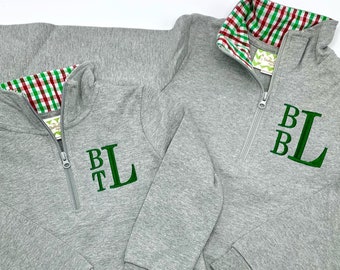 Monogram Christmas Pullover, Christmas pullover, boys Christmas outfit, boys holiday outfit, holiday outfit for boys, monogram holiday top