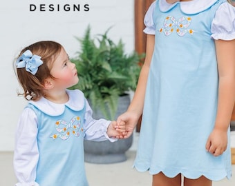 Pumpkin Bow Bubble, Pumpkin Bow Dress, Monogram pumpkin bow outfit, matching sister pumpkin outfits, matching pumpkins for girls, pumpkins
