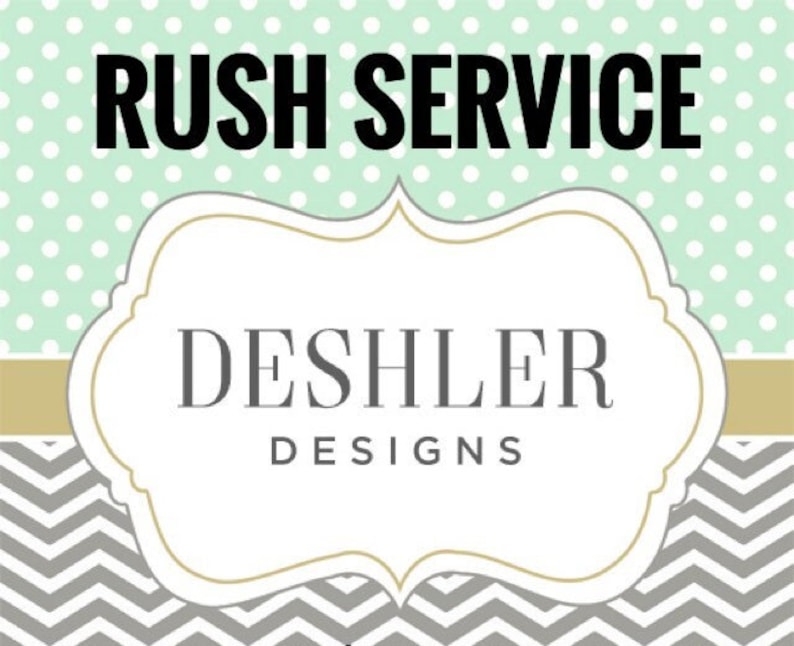 Rush Service Fee image 1
