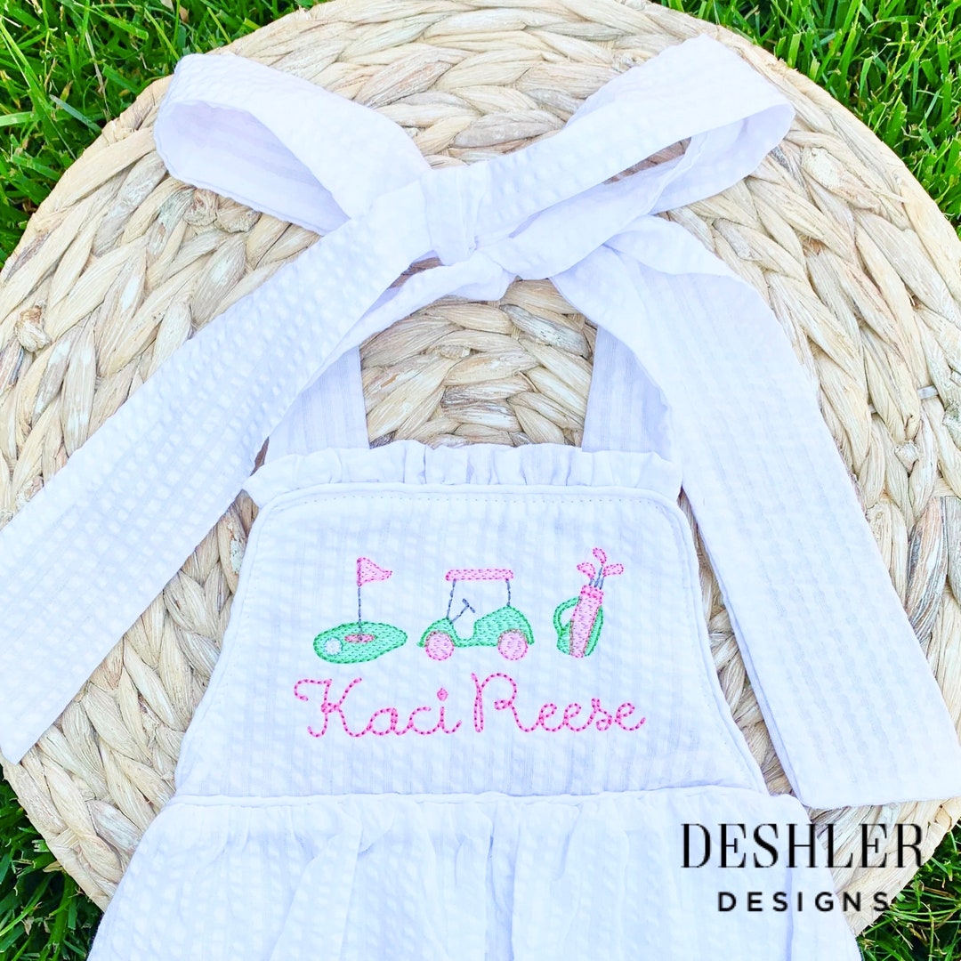 Girls Golf Bubble, Baby Girl Golf Outfit, Toddler Girl Golf Outfit