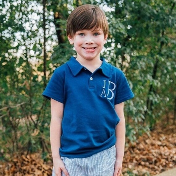 boy monogram shirt