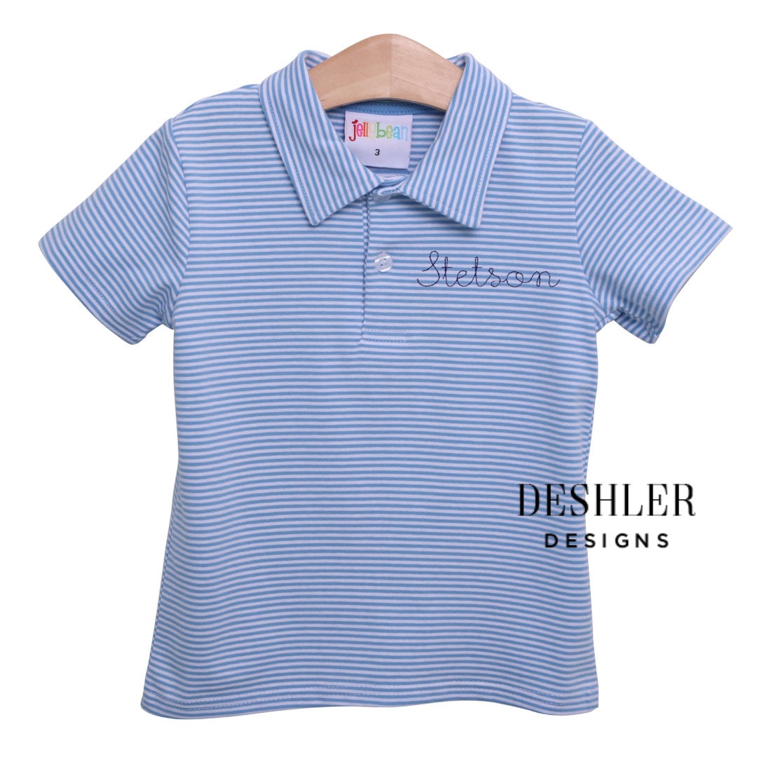 Boys Monogram Polo Shirt, Monogram blue polo, Monogram polo shirt, boys monogram polo, boys monogram clothing, monogram polo, blue polo