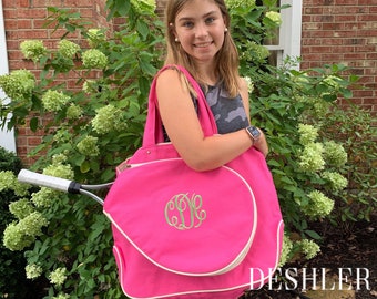 Monogram Tennis Bag, Tennis Bag, Monogrammed Tennis Bag, Tennis gift, Tennis tote, tennis tote bag, personalized tennis bag, tennis gifts