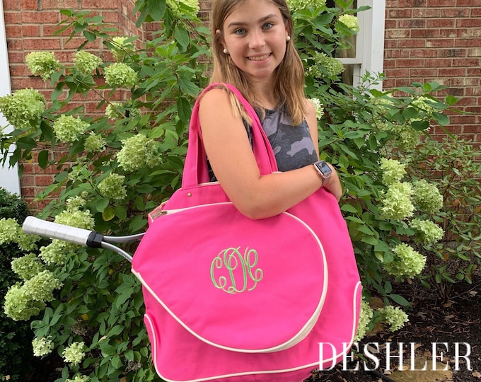 Monogram Tennis Bag Tennis Bag Monogrammed Tennis Bag Etsy