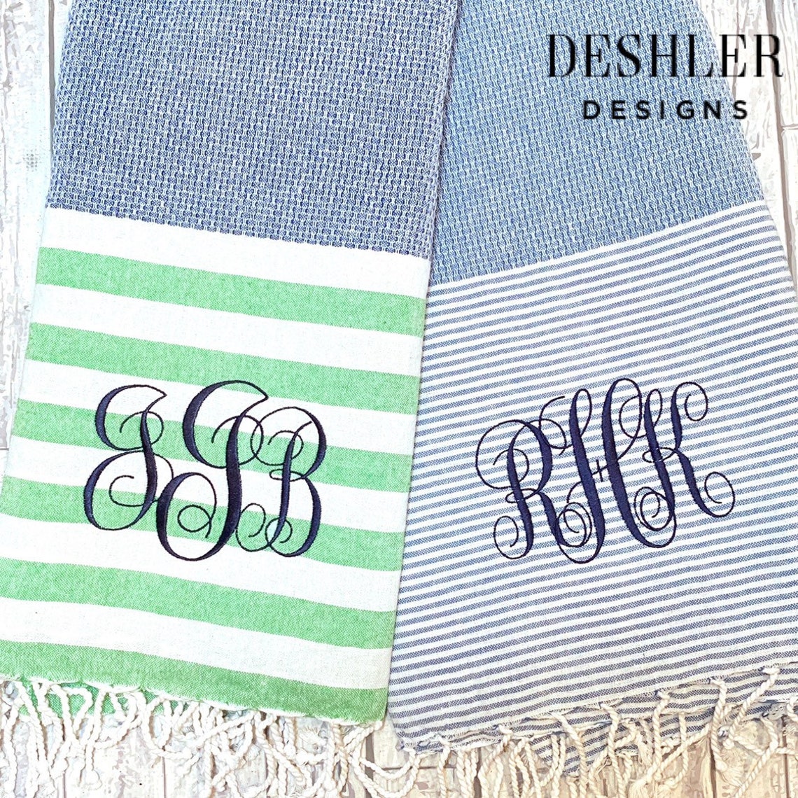 monogrammed turkish towels