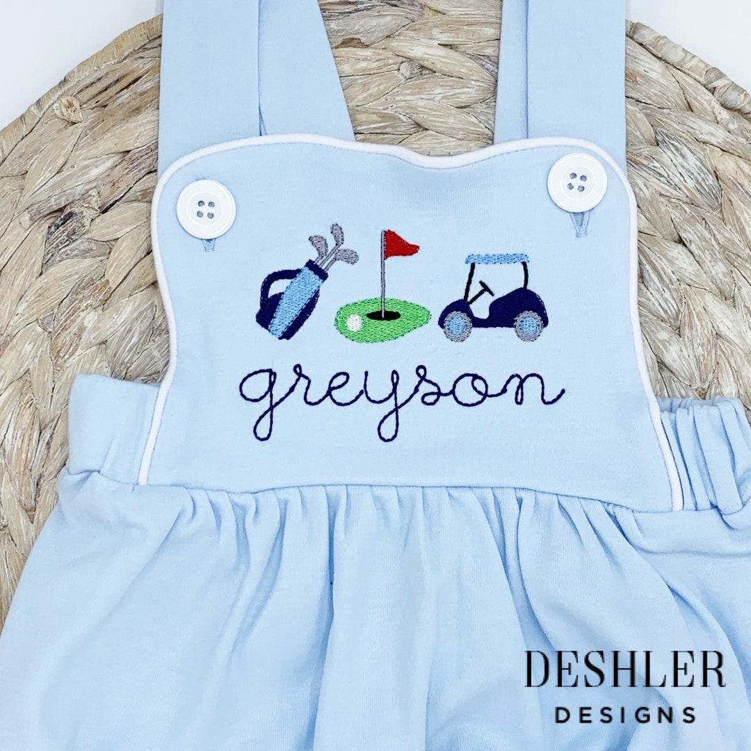 Golf Sunsuit, Baby Golf Outfit, Baby Boy Golf Outfit, Toddler Boy Golf