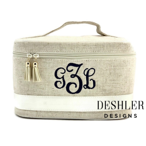 Designer Makeup Bag, Cosmetic Pouch in Monogram