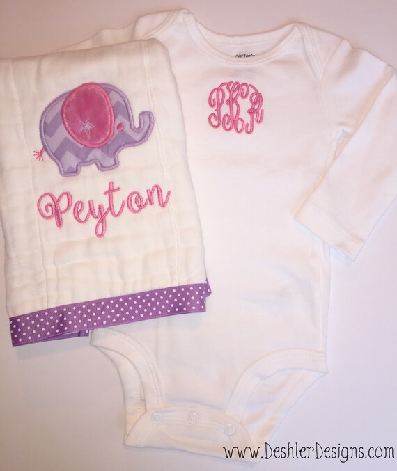 Monogrammed on sale baby gifts