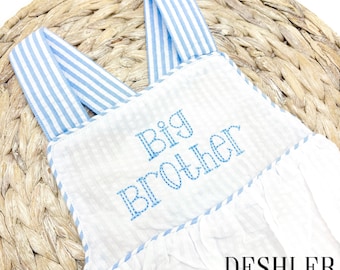 Big Brother Reveal, Big Brother Outfit, Big Brother romper, big Brother announcement, big Brother sunsuit, big Brother, big brother bubble