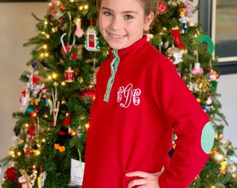 Monogram Christmas Pullover, Christmas sweatshirt, monogram Christmas sweatshirt, Christmas pullover, girls Christmas sweatshirt, preppy