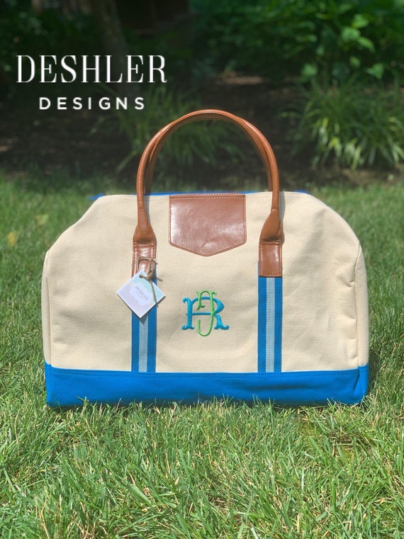 Monogrammed weekender clearance
