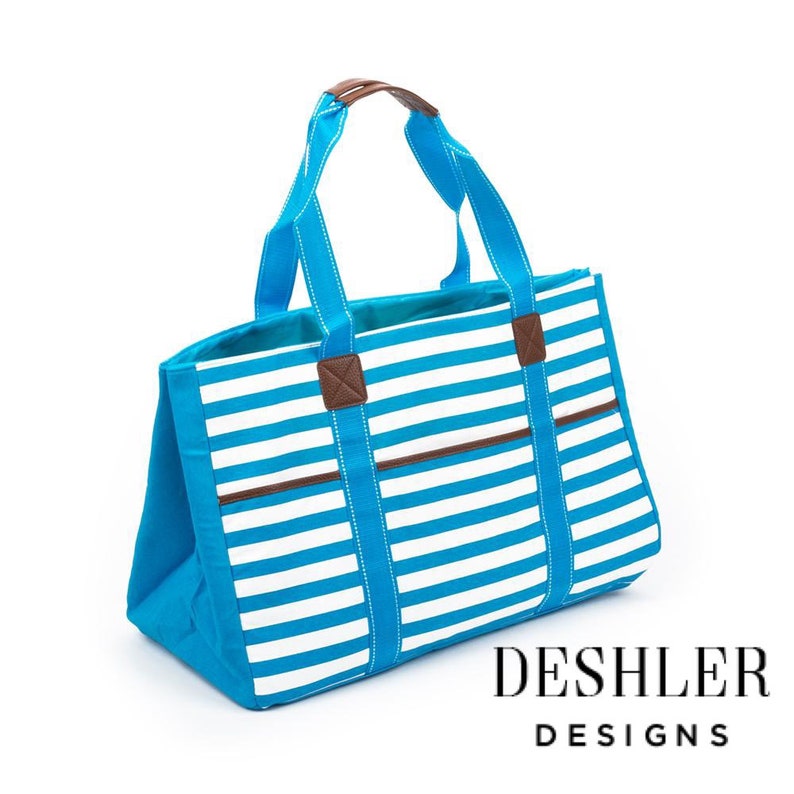 Monogrammed Beach Bag Family Beach Bag Large Beach Bag Etsy