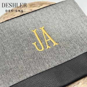 Monogrammed Black Pouch, Monogram Pouch, Monogram Black Pouch, monogrammed zippered pouch, monogram zippered pouch, monogrammed pouch