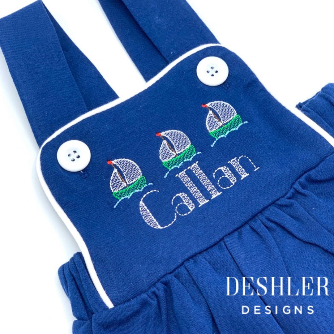 Sailboat Sunsuit Sailboat Bubble Sailboat Outfit Boys Etsy UK