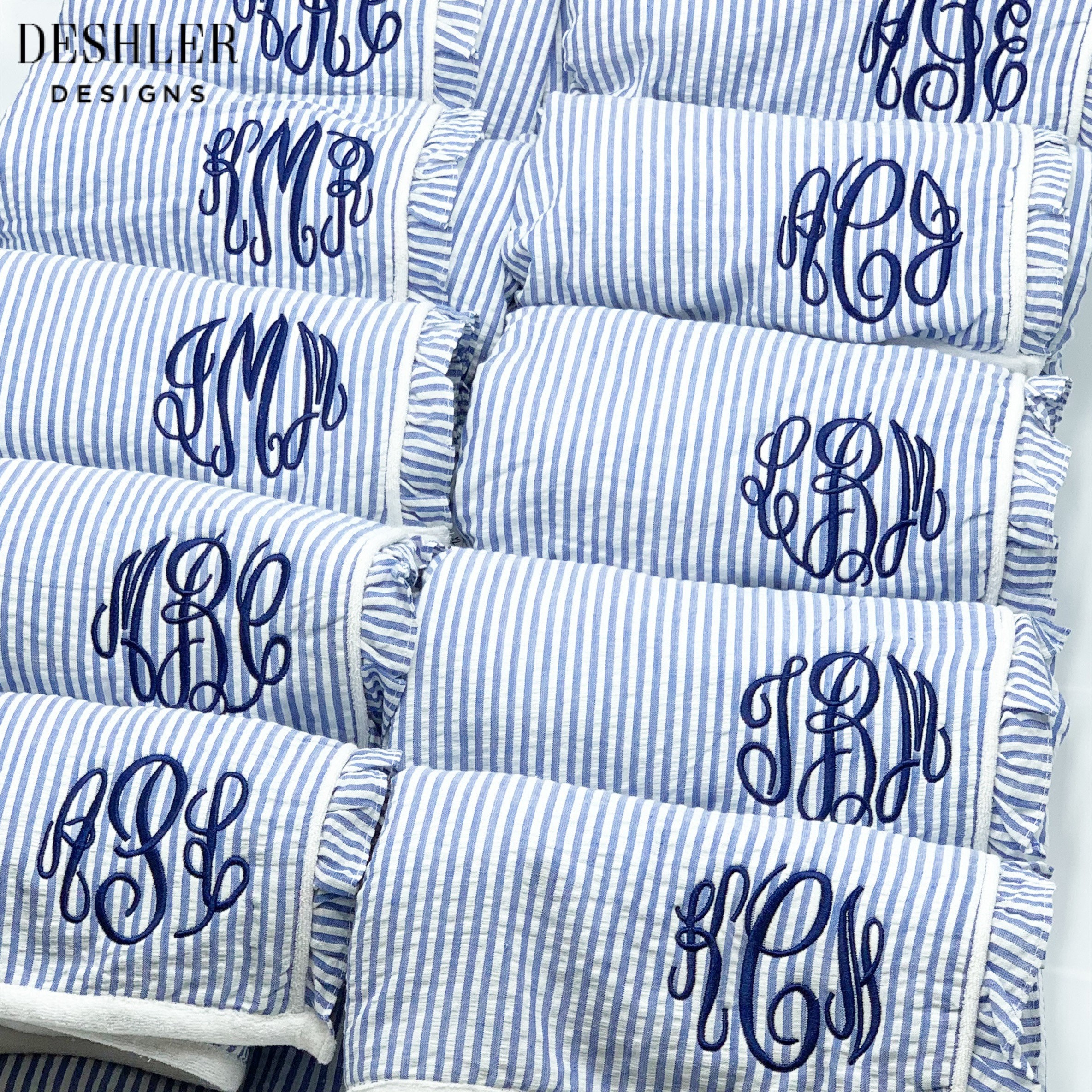Spa Wrap, Monogram Spa Wrap, Monogram Bath Wrap, Seersucker Spa wrap, seersucker bath wrap, grad gift idea, bridesmaid gift idea, towel wrap