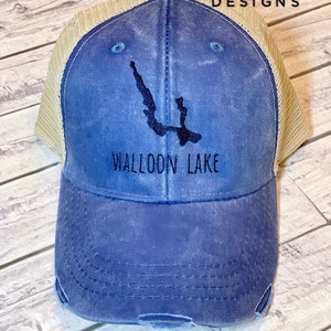 Walloon Lake hat, walloon lake cap, walloon lake, walloon lake ball cap, walloon lake gift, walloon lake trucker hat, walloon hat, walloon image 5