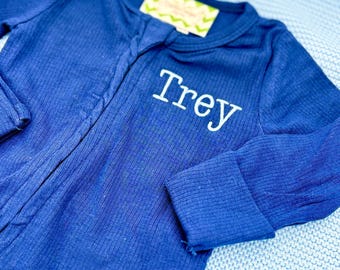 Baby Boy Coming Home Outfit, Baby boy footie, boys footie, monogram boys footie, monogram footie, brown footie, blue footie, navy footie