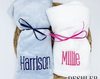 Monogram Baby Blanket, Minky stroller blanket, monogram mink touch baby blanket, monogrammed baby blanket, fuzzy baby blanket, mink blanket