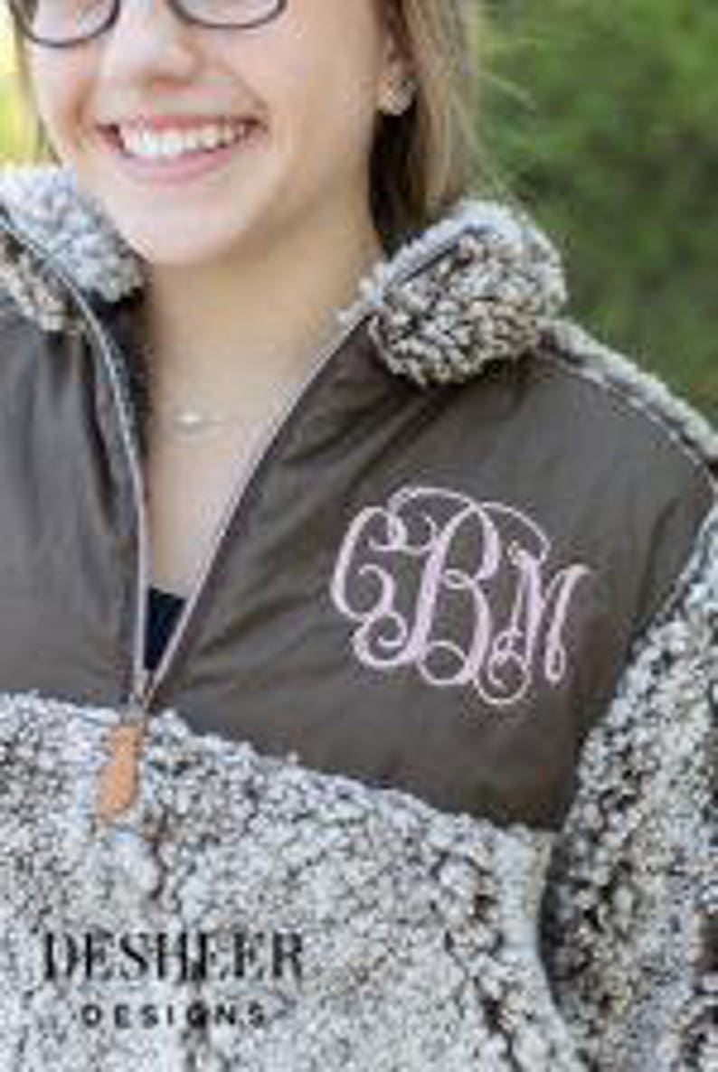 Girls Monogram Sherpa Kids Monogram Sherpa Kids Sherpa - Etsy