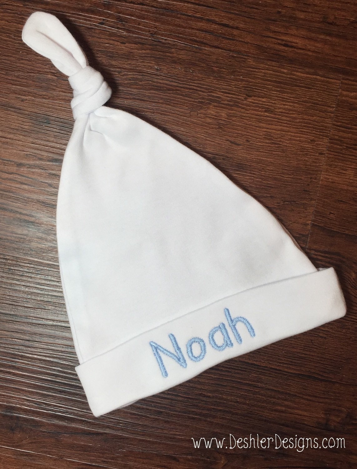 Monogrammed Baby Hat baby girl knot hat baby boy hat with Etsy