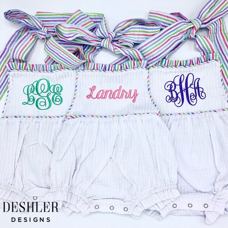 Ruthie Romper- Seersucker main image 0