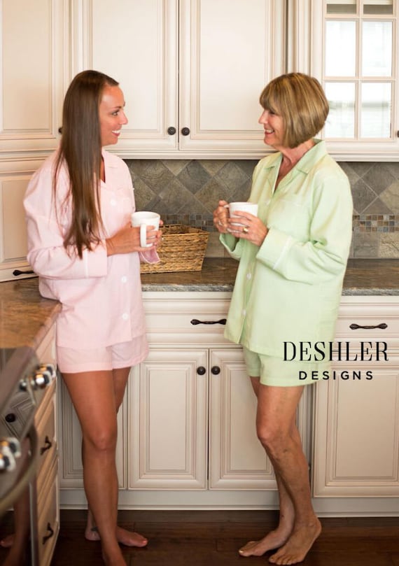 Bridesmaid pjs, Bridesmaid pajamas, womens pjs, Monogram pjs, monogram pajamas, monogram pinstripe pjs, womens pajamas, pajamas, pjs