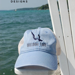 Walloon Lake hat, walloon lake cap, walloon lake, walloon lake ball cap, walloon lake gift, walloon lake trucker hat, walloon hat, walloon image 9