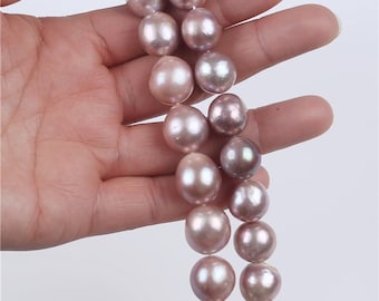10～13 mm 大粒真珠、ドロップバロック真珠、天然真珠、ドリル加工真珠