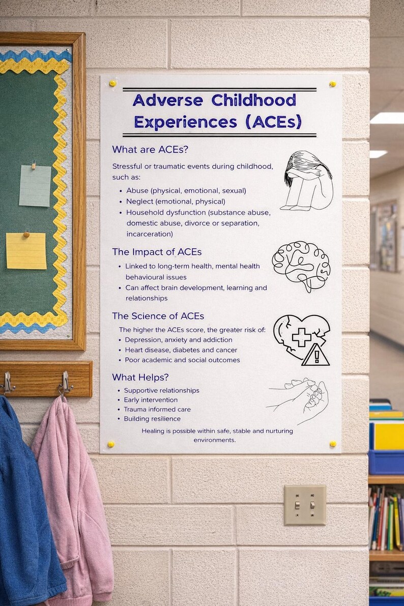 Adverse Childhood Experiences Poster, Aces Printable, Trauma-informed ...