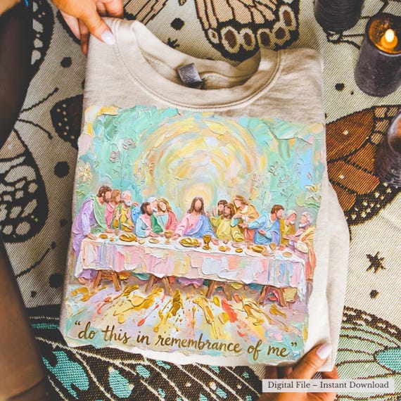 Christian PNG Last Supper PNG, Remembrance Brushstroke Bible Verse Communion Religious Sublimation