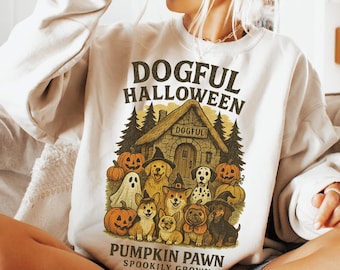 DogFul Halloween Pompoen Pion, Hond PNG, Heks, Spook, Kostuums (Digitale Download)