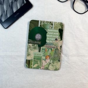 Retro Patchwork Elfe abnehmbare Kindle Hülle Elegant Kobo Hülle 6" Kobo Clara Cover Magnetische Rückseite E-Reader Hülle mit Riemen Paperwhite Hülle