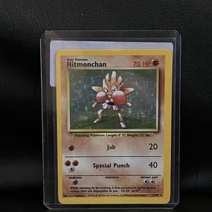 Hitmonchan - 7/102 - Holo Rare - Unlimited Edition - Base Set Pokemon Trading Card