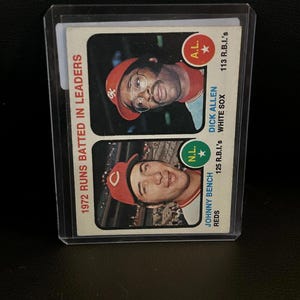 1972 Runs Batted In Leaders 63 | 1973 Topps Baseball Trading Card