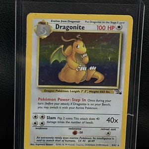 Dragonite - 4/62 - Rara Olografica - Edizione Illimitata - Carta Collezionabile Pokémon Fossile