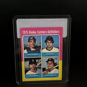 Rookie Catchers Outfielders [Gary Carter] 620 / 1975 Topps Mini Baseball Trading Card