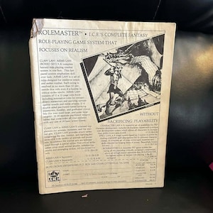 Rolemaster RPG Dragon Magazine I.C.E.'s Complete Fantasy July 1983