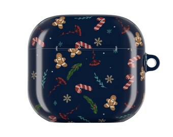 Zuckerstange & Lebkuchen Muster AirPod Case | Weihnachtsfeiertags-Design