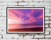 Bells Beach at Sunrise, Victoria, Australia. Wall Art, Travel Landscape Poster