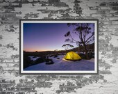 Mt St Gwinear Snow Camping in Victoria, Australia. Wall Art, Travel Landscape Poster