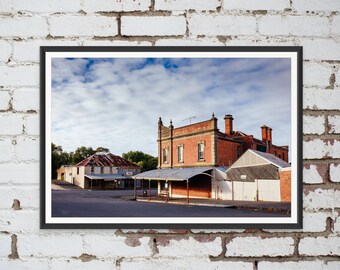 Maldon Heritage Buildings in Victoria Australia. Wall Art, Travel Landscape Poster